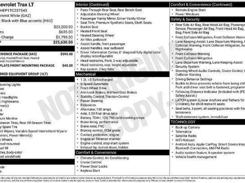 New 2026 Chevrolet Trax LT w/ LT Convenience Package FWD image 33