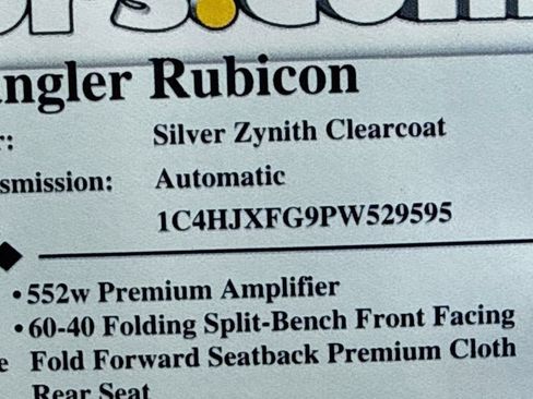 Used 2023 Jeep Wrangler Unlimited Rubicon w/ LED Lighting Group AWD/4WD image 35