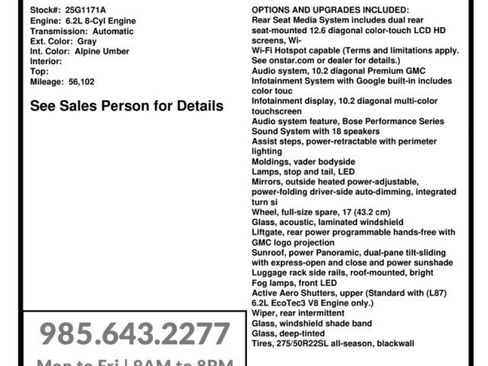 Used 2023 GMC Yukon Denali Ultimate w/ LPO, Floor Liner Package AWD/4WD image 34