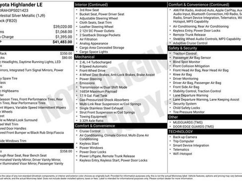 Used 2023 Toyota Highlander LE FWD image 27