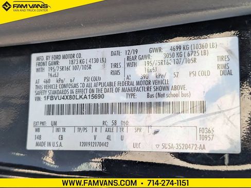 Used 2020 Ford Transit 350 XLT RWD image 23