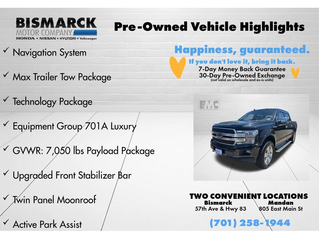 Used 2020 Ford F150 Platinum w/ Equipment Group 701A Luxury AWD/4WD image 5