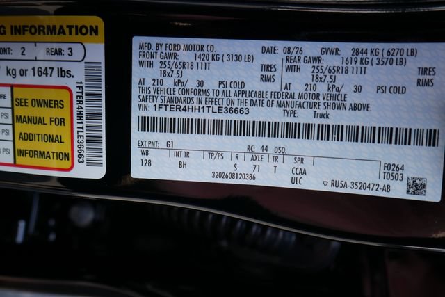 New 2026 Ford Ranger XLT w/ Equipment Group 301A High AWD/4WD image 28
