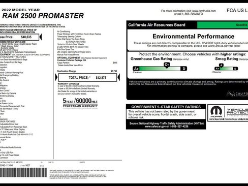 Used 2022 RAM ProMaster 2500 FWD image 3