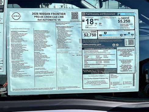 New 2026 Nissan Frontier PRO-4X image 14