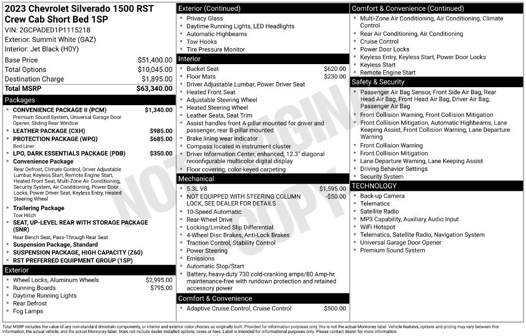 Used 2023 Chevrolet Silverado 1500 RST w/ Convenience Package II RWD image 36