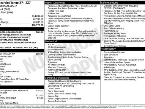 Used 2023 Chevrolet Tahoe Z71 w/ Max Trailering Package AWD/4WD image 12