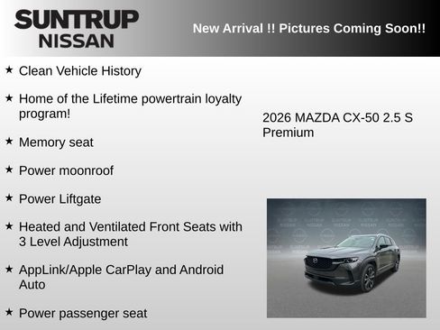 Used 2026 MAZDA CX-50 AWD 2.5 S w/ Premium Package image 5
