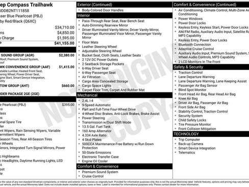 Used 2022 Jeep Compass Trailhawk w/ Sun and Sound Group image 39