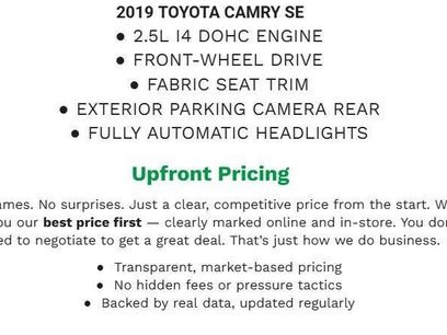 Used 2019 Toyota Camry SE