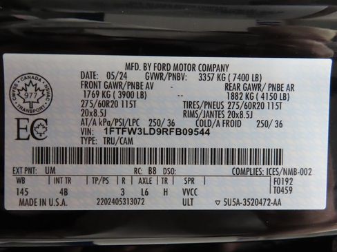 Used 2024 Ford F150 XLT w/ Equipment Group 303A High AWD/4WD image 86