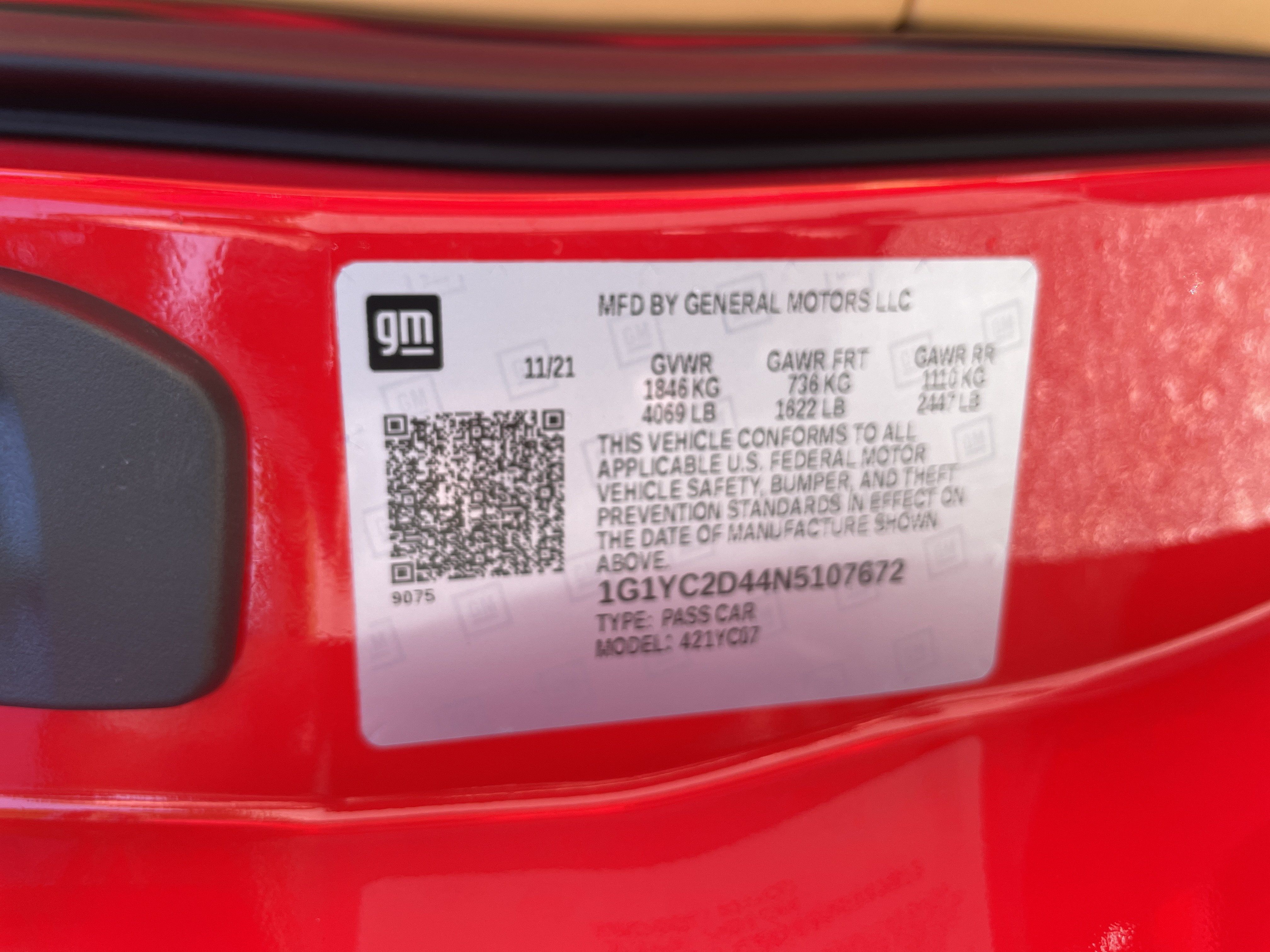Used 2022 Chevrolet Corvette Stingray Premium Cpe w/ Z51 Performance Package RWD image 33