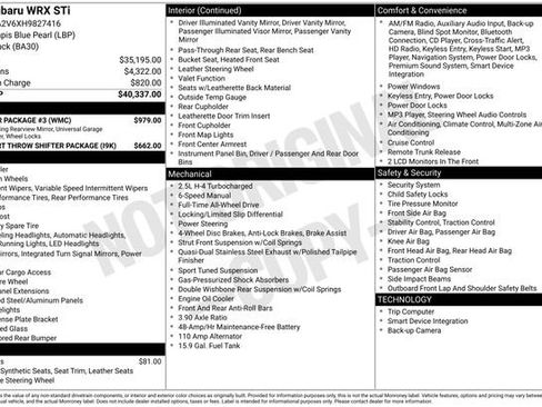 Used 2017 Subaru WRX STI w/ Popular Package #3 image 47