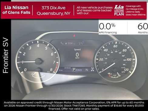 New 2026 Nissan Frontier SV w/ SV Convenience Package AWD/4WD image 20