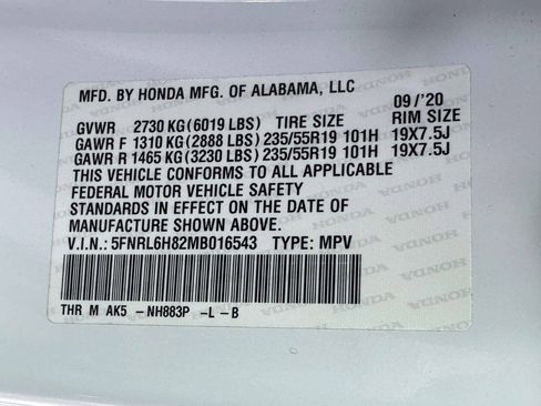 Used 2021 Honda Odyssey Touring image 35