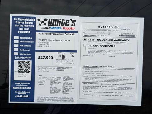 Used 2022 Ford Bronco Sport Badlands image 35