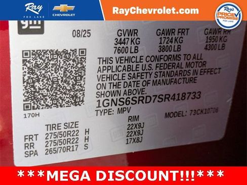 New 2025 Chevrolet Tahoe Premier image 37