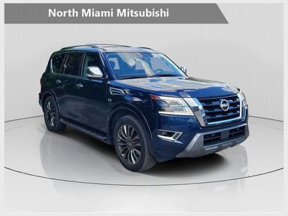 Used 2021 Nissan Armada Platinum w/ Captain's Chairs Package