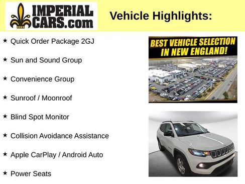 Used 2022 Jeep Compass Latitude w/ Sun and Sound Group AWD/4WD image 3