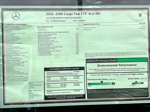 New 2026 Mercedes-Benz Sprinter 2500 image 19