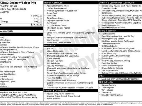 Used 2019 MAZDA MAZDA3 AWD Sedan w/ Select Package image 16