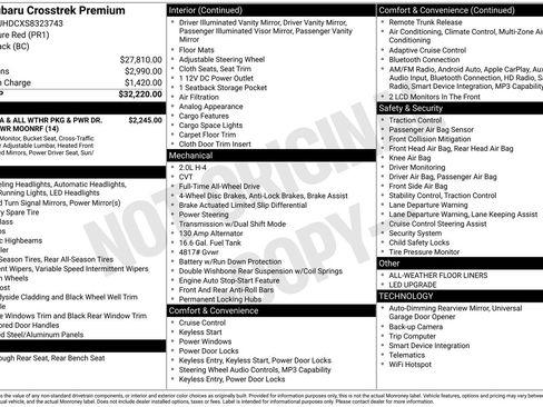 Certified 2025 Subaru Crosstrek 2.5i Premium AWD/4WD image 34