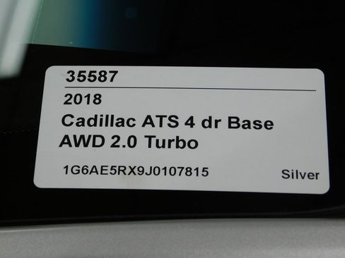 Used 2018 Cadillac ATS 2.0T AWD Sedan image 98