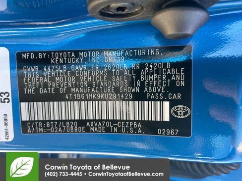 Used 2019 Toyota Camry XSE FWD image 23
