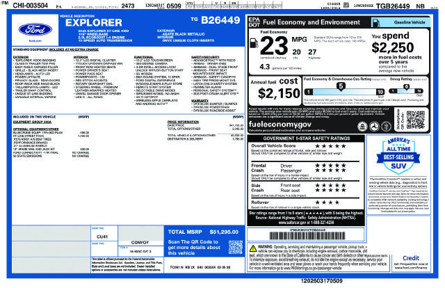 New 2026 Ford Explorer ST-Line w/ ST-Line Street Pack AWD/4WD image 36