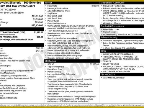 Used 2004 Chevrolet Silverado 1500 4x4 Extended Cab w/ Light Duty Power Package image 1