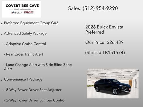 New 2026 Buick Envista Sport Touring w/ Convenience I Package FWD image 7