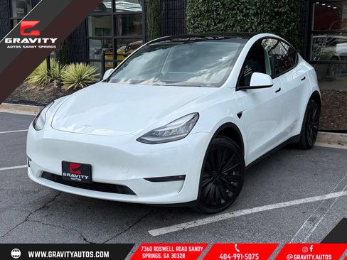 Used 2020 Tesla Model Y Long Range AWD/4WD image 1