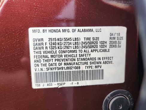 Used 2018 Honda Pilot Touring image 29