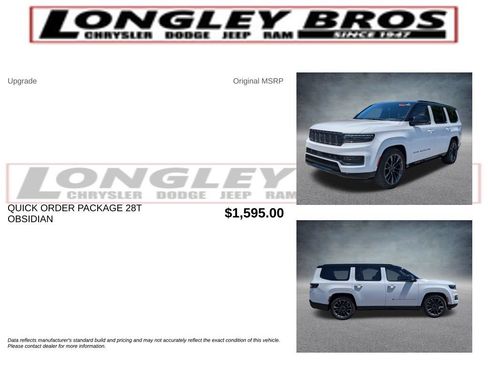 Used 2025 Jeep Grand Wagoneer Series III w/ Quick Order Packagew 28T AWD/4WD image 2