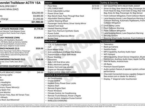 Used 2023 Chevrolet TrailBlazer ACTIV w/ Sun and Liftgate Package FWD image 12