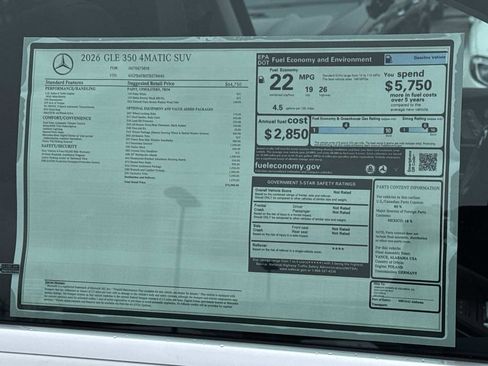 New 2026 Mercedes-Benz GLE 350 GLE 350 image 9