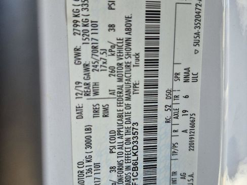 Certified 2020 Ford F150 XL w/ Equipment Group 101A Mid image 6