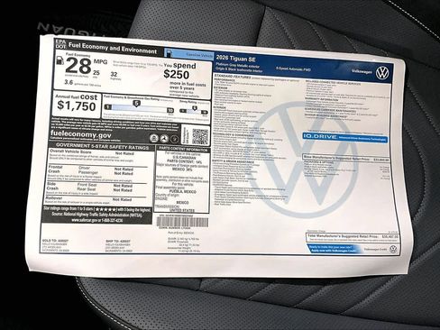 New 2026 Volkswagen Tiguan SE image 34