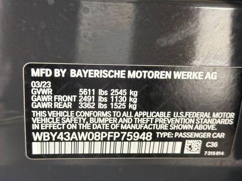 Certified 2023 BMW i4 eDrive35 w/ Parking Assistance Package RWD image 22