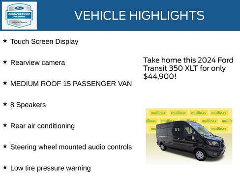 Used 2024 Ford Transit 350 XLT RWD image 22