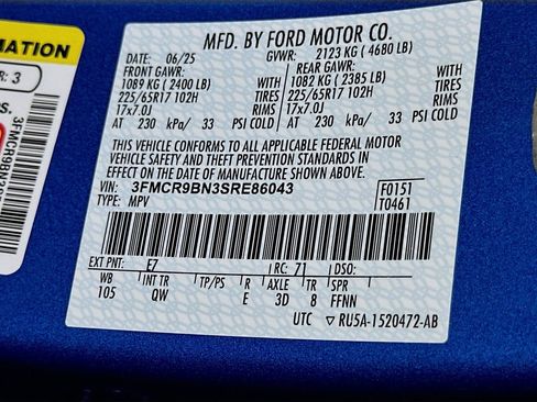 Certified 2025 Ford Bronco Sport Big Bend w/ Convenience Package AWD/4WD image 25
