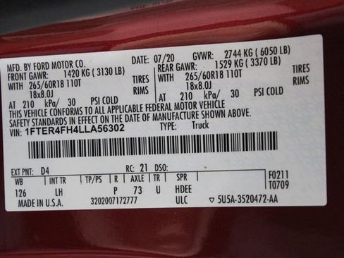 Used 2020 Ford Ranger XLT w/ Equipment Group 302A Luxury image 17