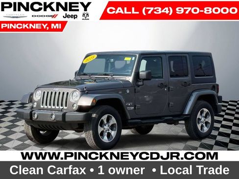 Used 2018 Jeep Wrangler Unlimited Sahara w/ Connectivity Group AWD/4WD image 1