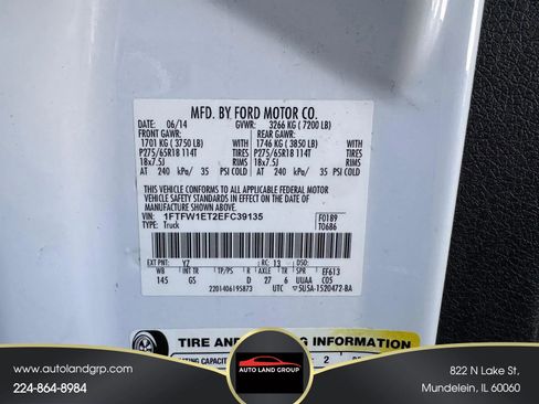 Used 2014 Ford F150 XLT w/ Equipment Group 302A Luxury image 26