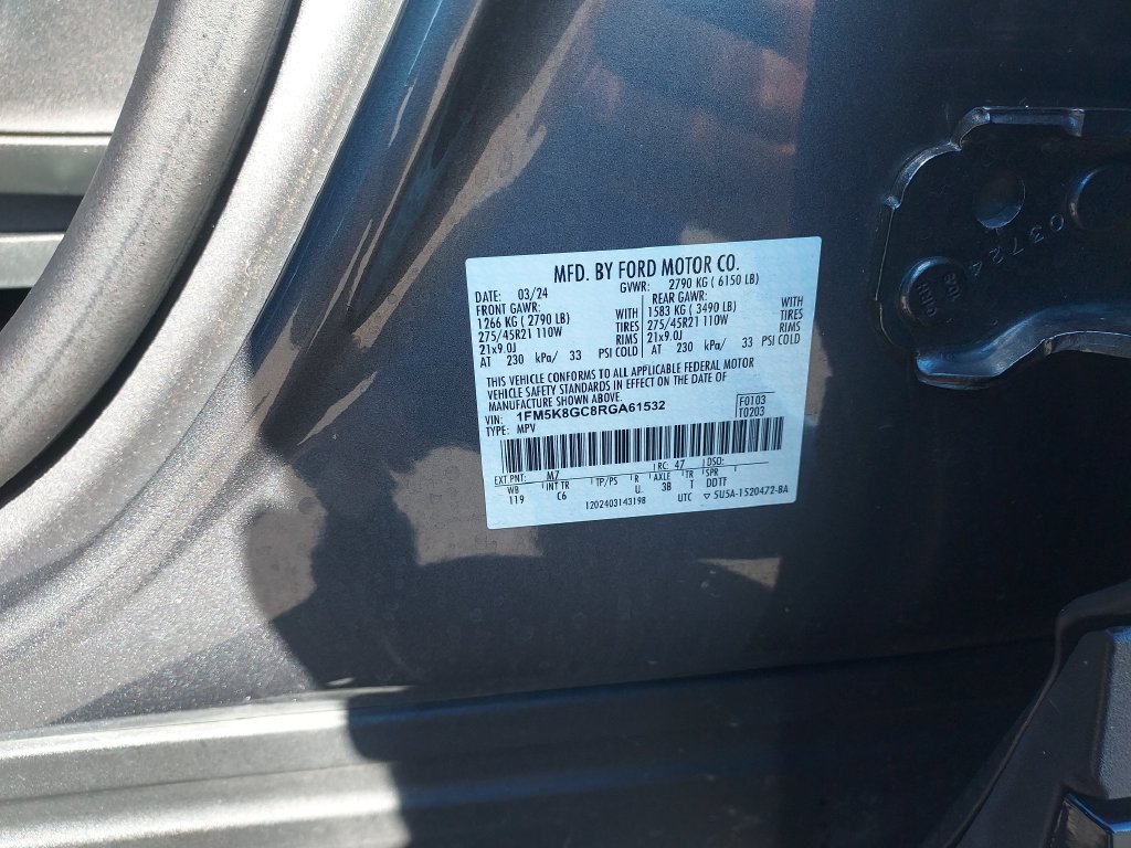 Used 2024 Ford Explorer ST w/ Equipment Group 401A AWD/4WD image 26