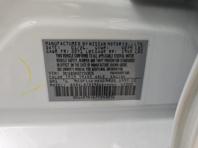Used 2026 Nissan Sentra S w/ Floor Mat Package FWD image 25