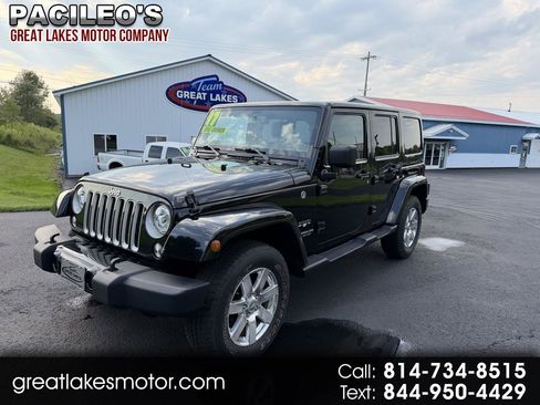 Used 2017 Jeep Wrangler Unlimited Sahara w/ Connectivity Group AWD/4WD image 1