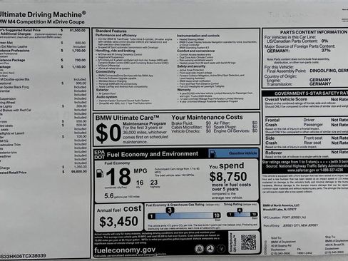 New 2026 BMW M4 xDrive Competition image 16
