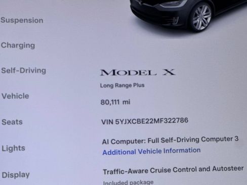 Used 2021 Tesla Model X Long Range AWD/4WD image 25