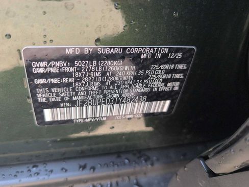 Certified 2026 Subaru Outback Touring AWD/4WD image 35